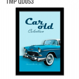 QUADRO MDF CARRO AZUL