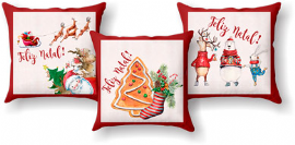 KIT CAPAS PARA ALMOFADA FELIZ NATAL OFF