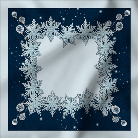 TOALHA DE MESA FLOCO DE NEVE