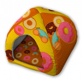 TOQUINHA PET CAMA IGLU DONUTS