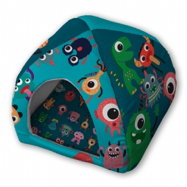TOQUINHA PET CAMA IGLU MONSTRINHOS
