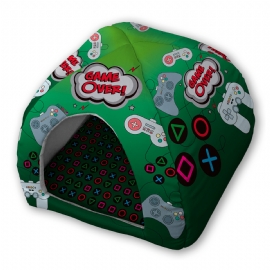 TOQUINHA PET CAMA IGLU GAME OVER