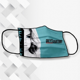 MASCARA DE TECIDO GREYS ANATOMY ( DUPLA CAMADA )