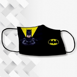 MASCARA DE TECIDO BATMAN ( DUPLA CAMADA)