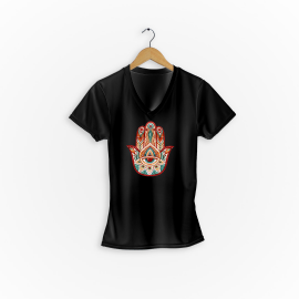 T SHIRT MAO DE FATIMA 100 ALGODAO