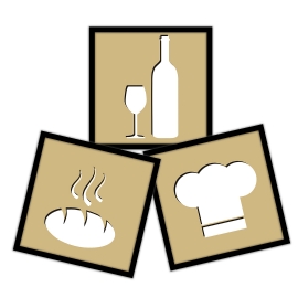KIT 3 QUADROS DECORATIVOS GOURMET