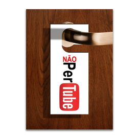 AVISO DE PORTA NAO PERTUBE 20ALT X 9LARG