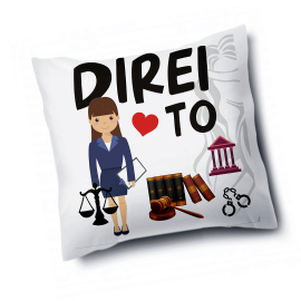 ALMOFADA PERSONALIZADA DIREITO