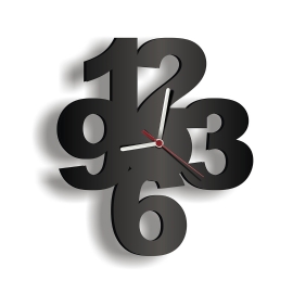 RELOGIO MDF NUMBERS