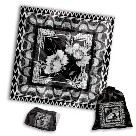 PAREO PERSONALIZADO BLACK FLOWER