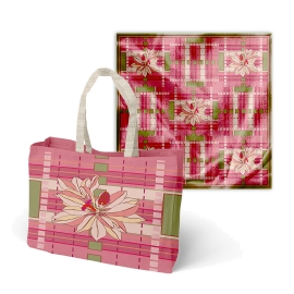 BOLSA DE PRAIA IMPERMEAVEL HIBISCO