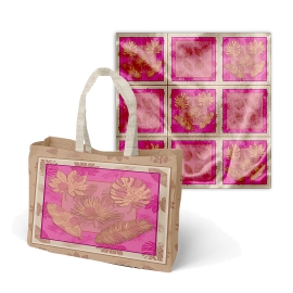 BOLSA DE PRAIA IMPERMEAVEL ROSE LEAF