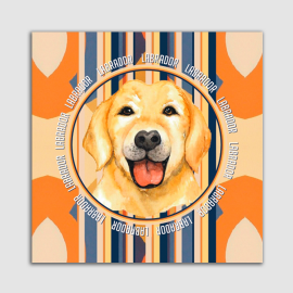 PLACA DECORATIVA PET MDF 20X20 LABRADOR