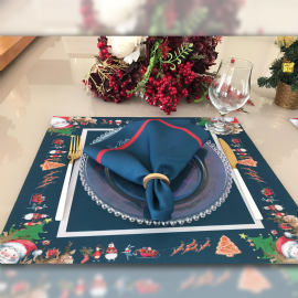 JOGO AMERICANO NATAL AZUL