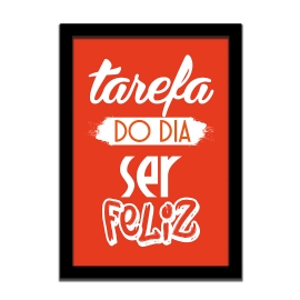 QUADRO MDF SER FELIZ