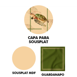 KIT SOUSPLAT TARTARUGA