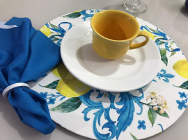 KIT SOUSPLAT LIMAO AZUL