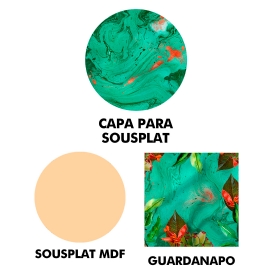 KIT SOUSPLAT OCEANO ABSTRATO