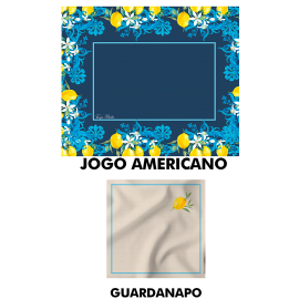 JOGO AMERICANO LIMAO AZUL