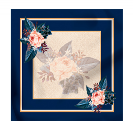 TOALHA DE MESA ROSA AZUL