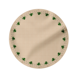 TOALHA DE MESA COQUEIRO REDONDA