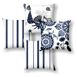KIT CAPAS PARA ALMOFADA CONCHAS