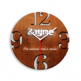 RELOGIO MDF RELEVO