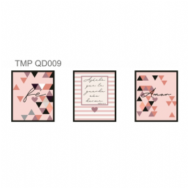 KIT 3 QUADROS FE E AMOR