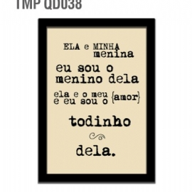 QUADRO MDF MEU E MINHA