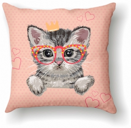 ALMOFADA GATO COROA