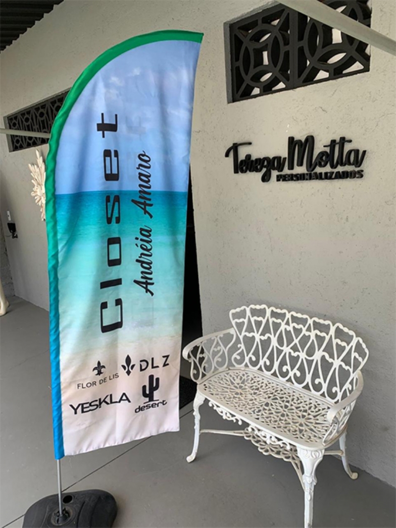 Wind Banner Estampa Dupla Face Completo
