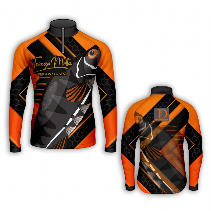 Camisa de Pesca Orange Pulse