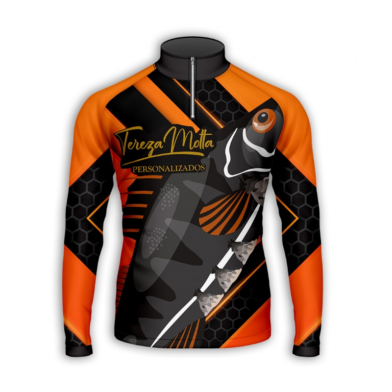 Camisa de Pesca Orange Pulse