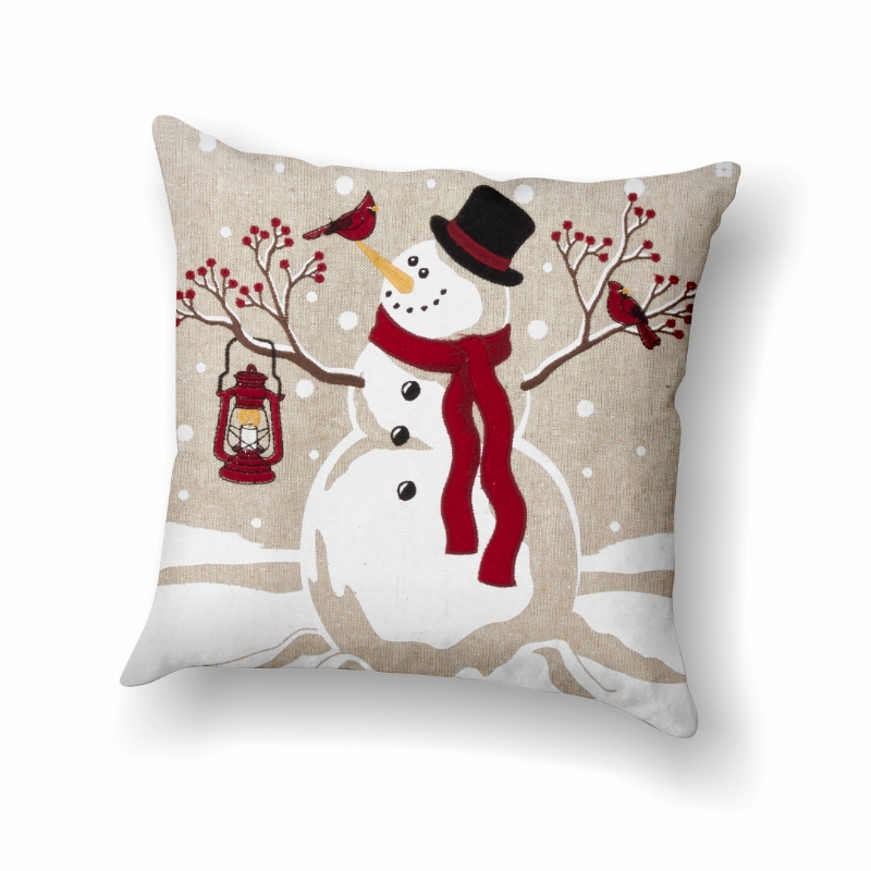 Kit 3 CAPAS Para Almofada Boneco de Neve